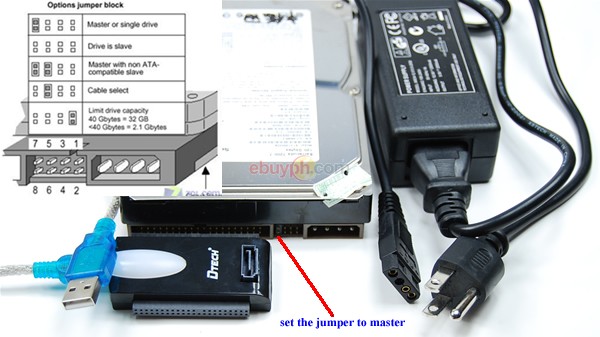 BO CHUYEN DOI USB RA IDE SATA DTECH DT-8003A, CHUYEN USB RA ATA SATA DTECH DT-8003A, USB -IDE SATA DTECH