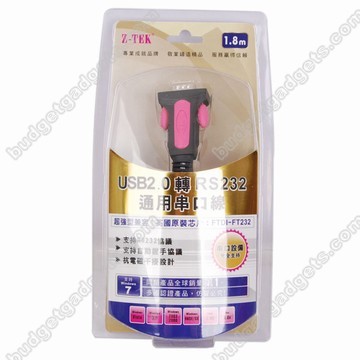 USB to Com RS232 Cable Z-TEK 1.8M, USB to Com RS232 Cable Z-TEK, USB to Com RS232